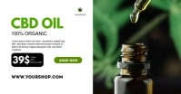 CBD Cannabis Special Offer Price List Ad Sale Imagen Compartida en Facebook template