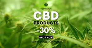 CBD Cannabis Special Offer Price List Ad Sale ภาพที่แชร์บน Facebook template