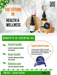 CBD oils service Flyer template