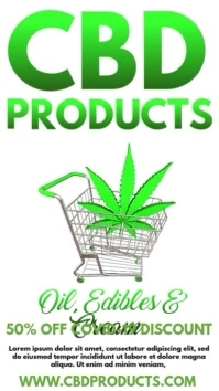 CBD Products On Sale Video Template Digital Display (9:16)