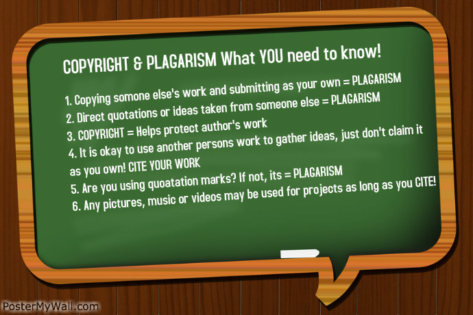 Copyright Poster template