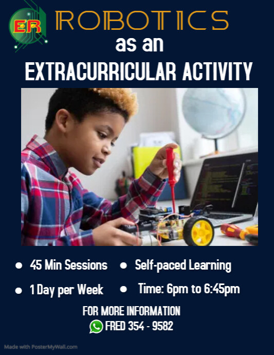 Teen Robotics Classes Flyer Design | PosterMyWall