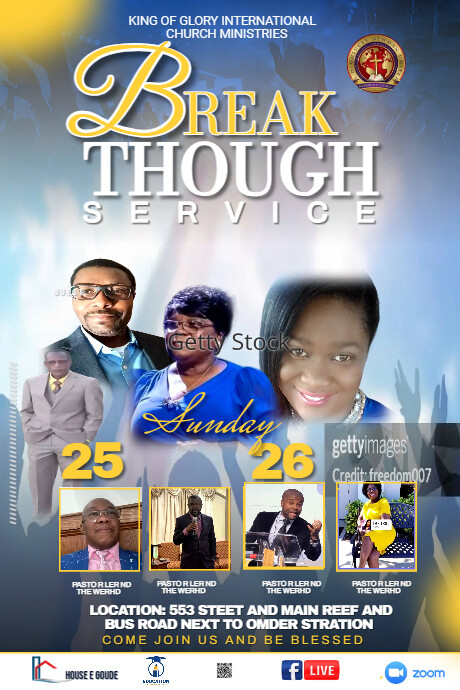 breakthrough Poster template