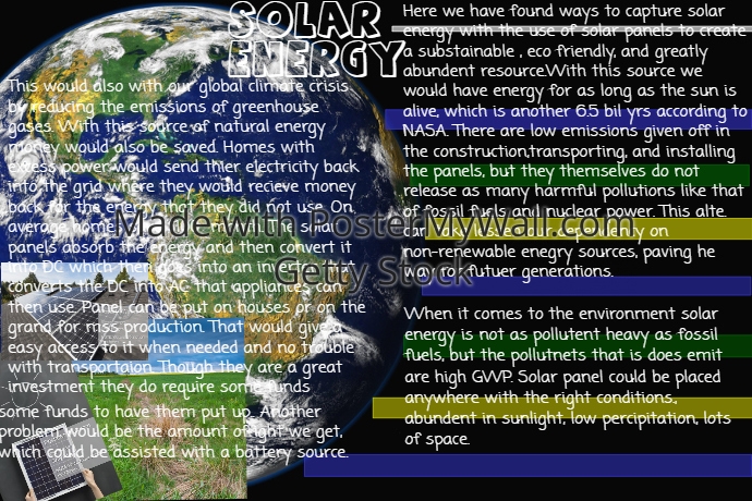 solar power Poster template