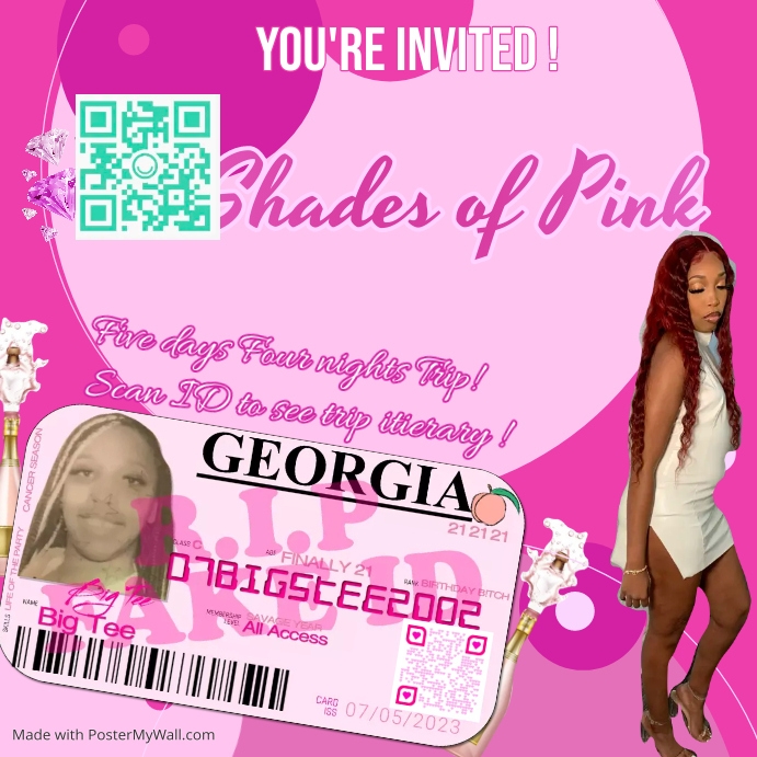 21 shades of pink PosterMyWall