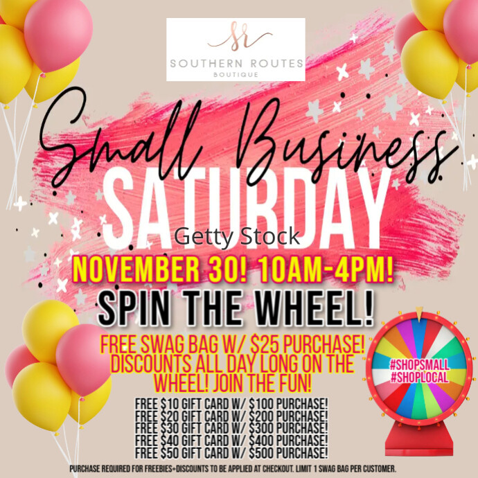 SMALL BUSINESS SATURDAY DESIGN TEMPLATE | PosterMyWall