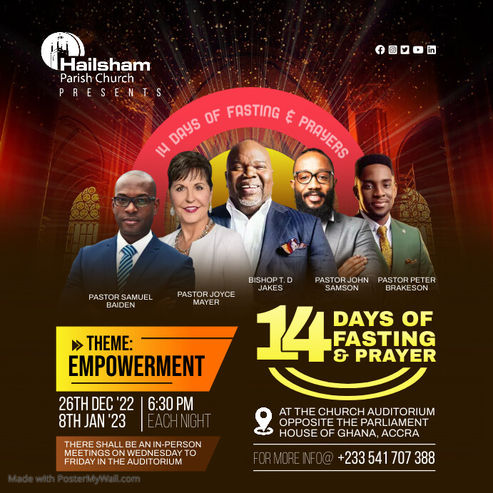 Church, Conference flyer