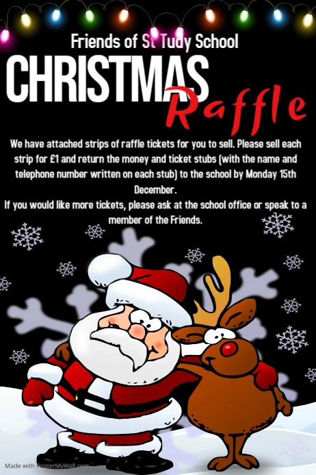 Design Santa Raffle Copy of Christmas Raffle Poster | PosterMyWall