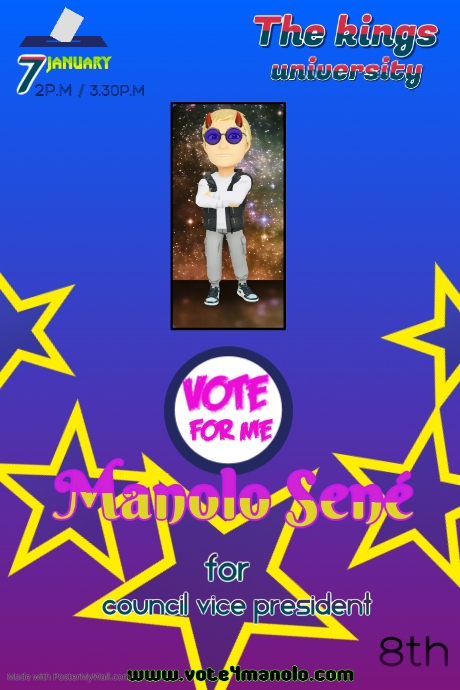 Copy of Copie de Student Council Election Campaign Poster | PosterMyWall