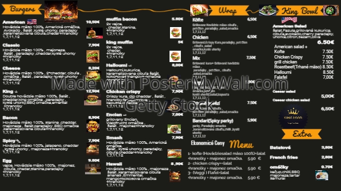 Modern Menu (1) | PosterMyWall