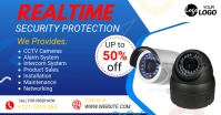 CCTV Security Camera Sale ad Facebook Shared Image template