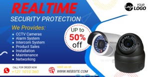 CCTV Security Camera Sale ad Facebook Shared Image template