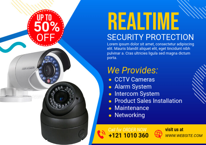 Modèle cctv camera flyer template | PosterMyWall