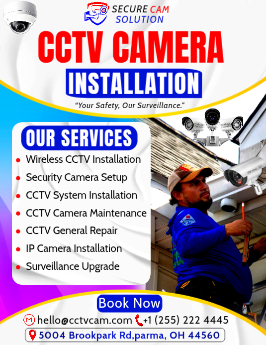 Cctv Installation Services Template | PosterMyWall