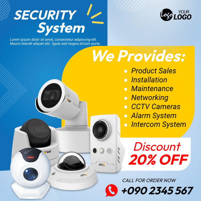 Cctv Cameras Sale Post Instagram Post Template | PosterMyWall