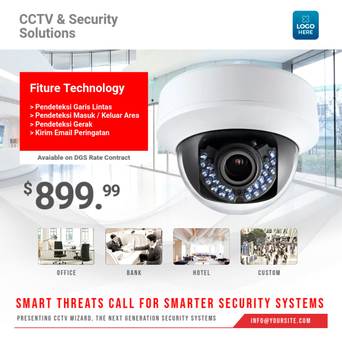 CCTV Flyer Template Instagram Post
