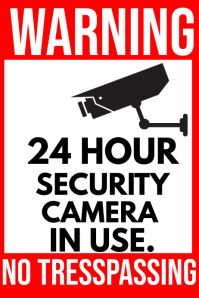 580 Cctv Warning Customizable Design Templates PosterMyWall