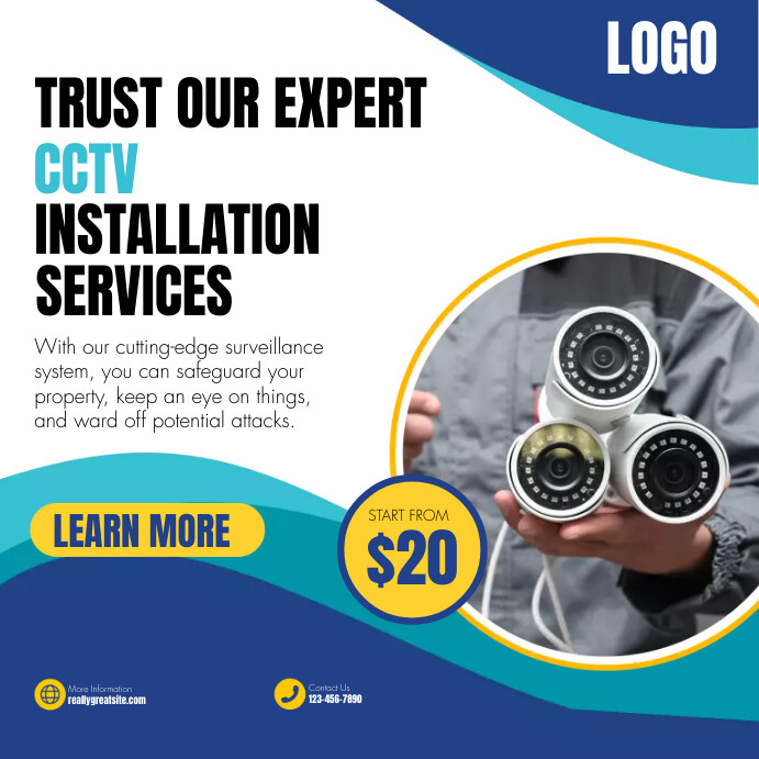 CCTV INSTALLATION SERVICES FLYERS Template | PosterMyWall