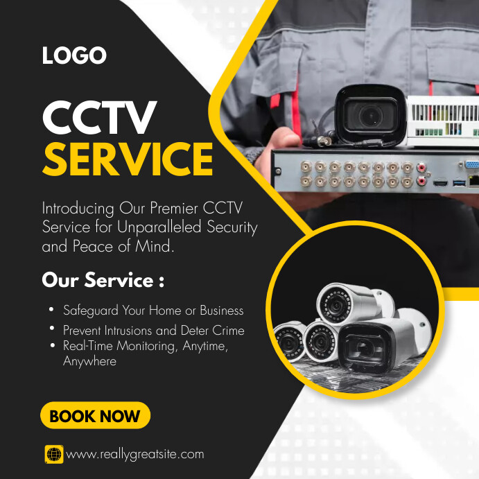 CCTV INSTALLATION SERVICES FLYERS Template | PosterMyWall