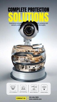 CCTV Service Historia de Instagram template