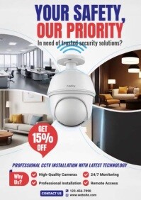 CCTV Service A4 template