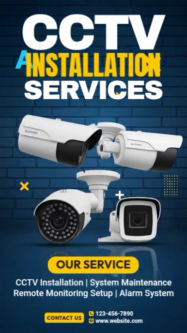 CCTV Service Instagram Reel template