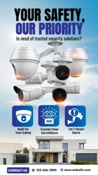 CCTV Service Instagram-verhaal template