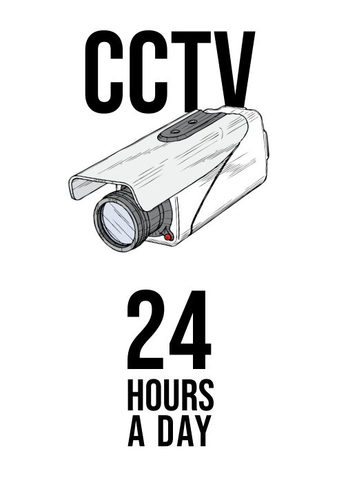 cctv sign A4 Template | PosterMyWall