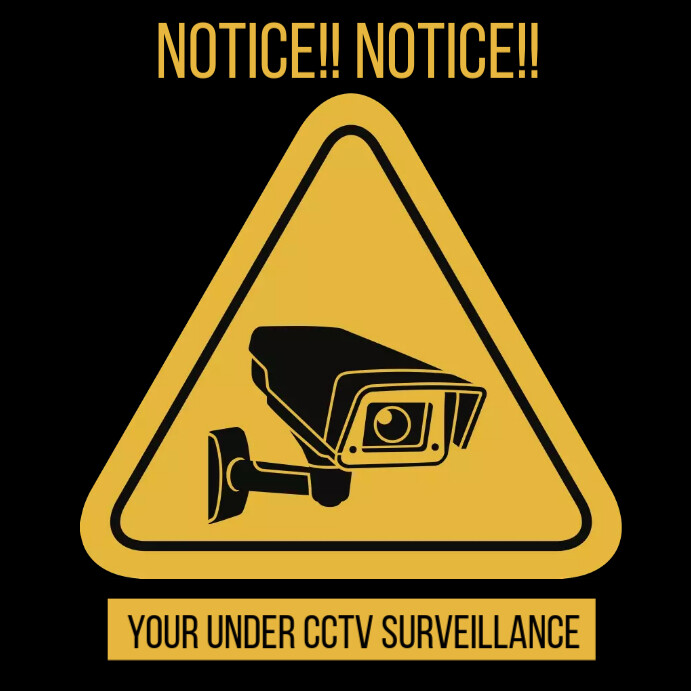 cctv sign Template | PosterMyWall