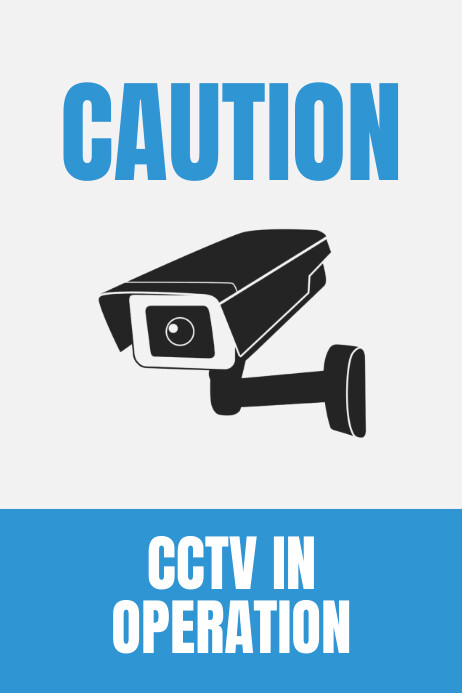 cctv sign post design Template | PosterMyWall