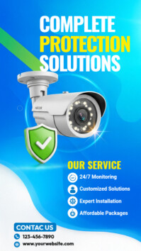 Cctv Solutions Instagram Story template