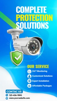 Cctv Solutions Instagram Story template