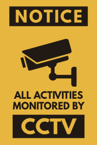 Cctv Surveillance Warning A4 Template | PosterMyWall