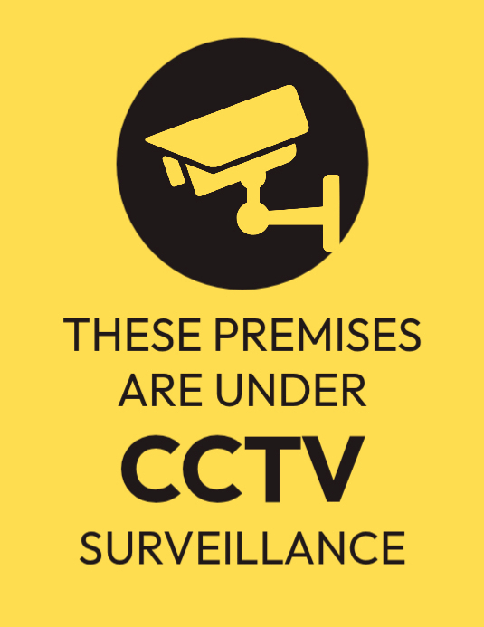 Copy of CCTV Surveillance sticker | PosterMyWall