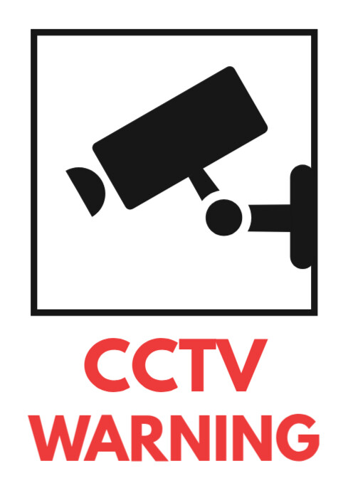 Cctv Warning Sign Template PosterMyWall