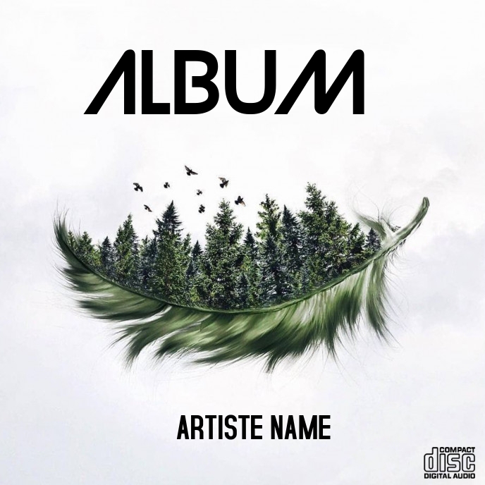 CD cover art Template PosterMyWall