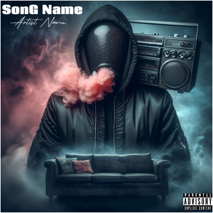 CD cover Template PosterMyWall