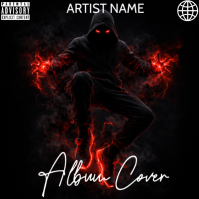 Cd mixtape  album cover art work template
