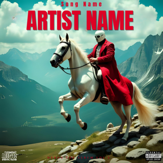 CD Mixtape/Album Cover Artwork Template PosterMyWall