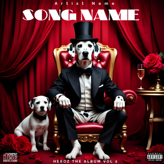 CD Mixtape/Album Cover Artwork Template PosterMyWall