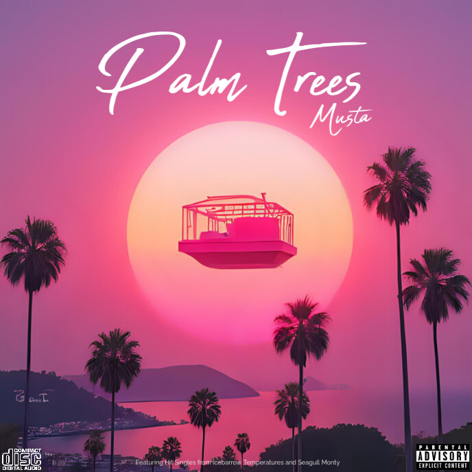 CD Mixtape/Album Cover Artwork Template Capa de álbum