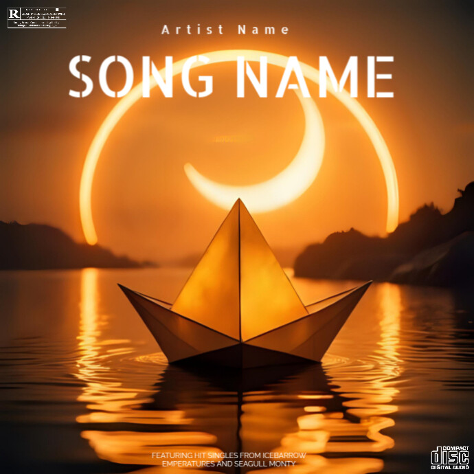 CD Mixtape/Album Cover Artwork Template PosterMyWall