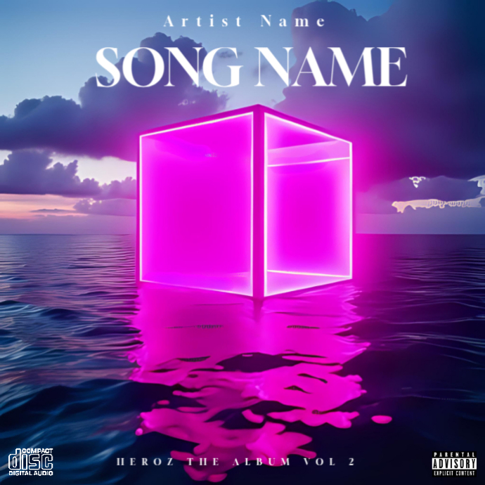CD Mixtape/Album Cover Artwork Template PosterMyWall
