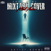 CD mixtape cover album cover template