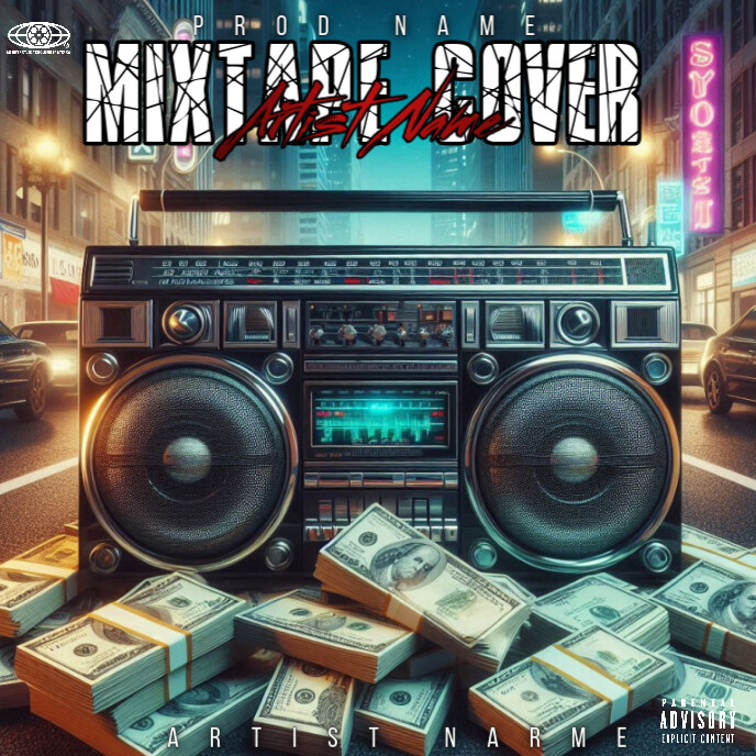 CD MIXTAPE COVER 专辑封面 template