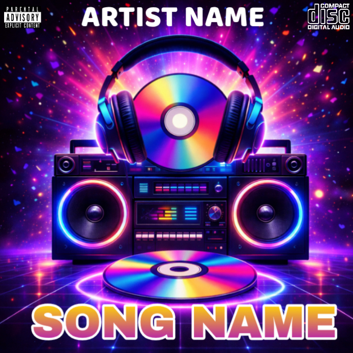 Plantilla de CD mixtape song album cover art work template | PosterMyWall