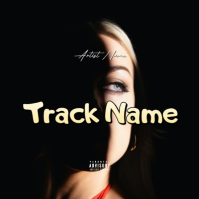 CD mixtape song album cover art work template