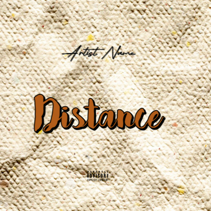 CD mixtape song album cover art work template