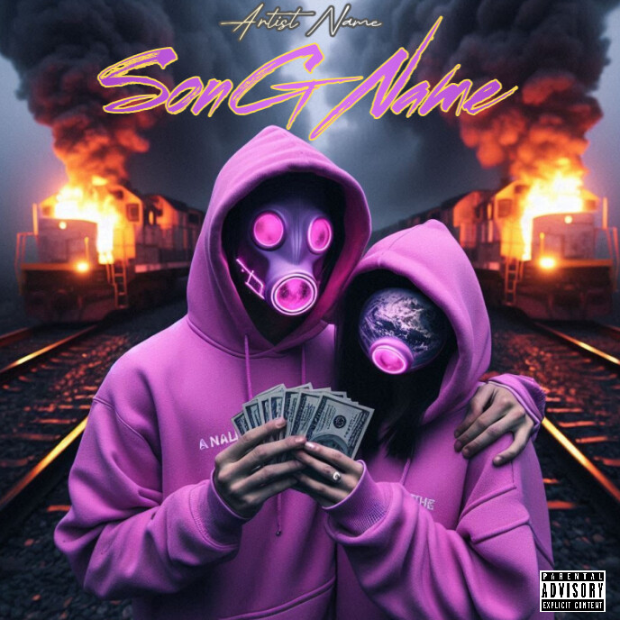 Cd mixtape Song album cover art work template
