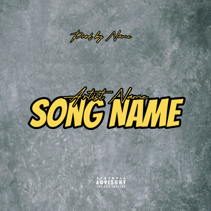 Plantilla de CD mixtape song album cover art work template | PosterMyWall